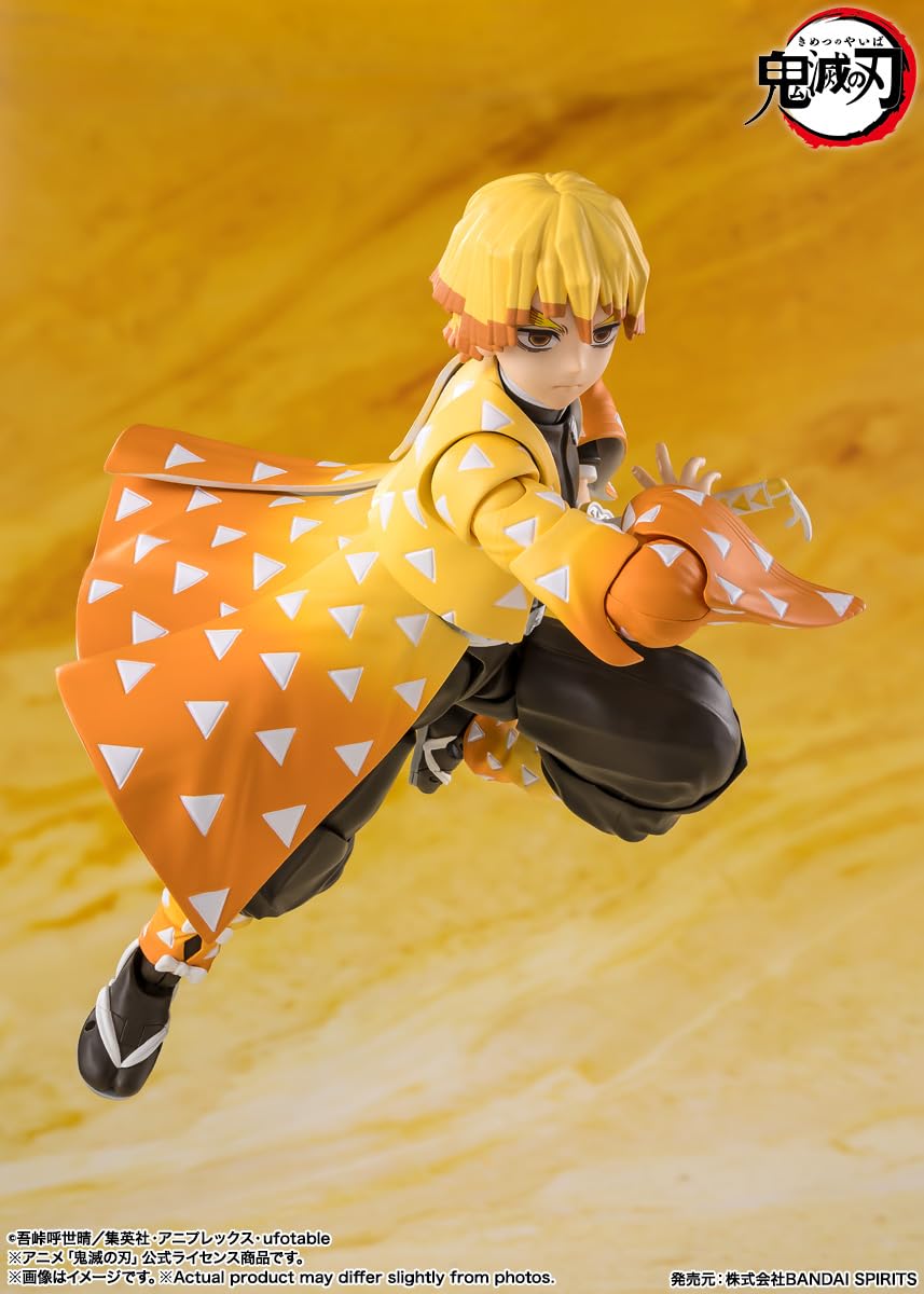 Tamashii Nations Demon Slayer Zenitsu Agatsuma S.H.Figuarts Action Figure