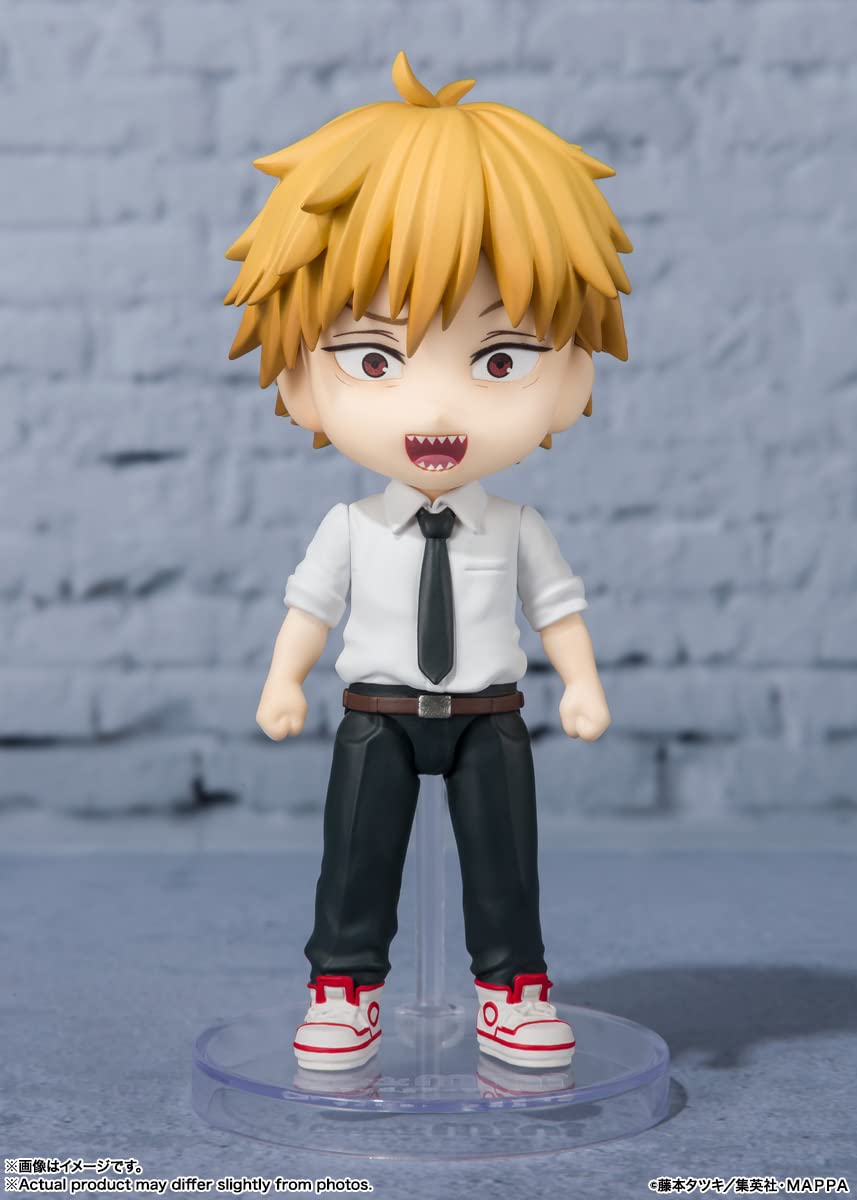 TAMASHII NATIONS Chainsaw Man Denji Figuarts Mini Action Figure - 3.5-in Tall, Official Bandai Spirits