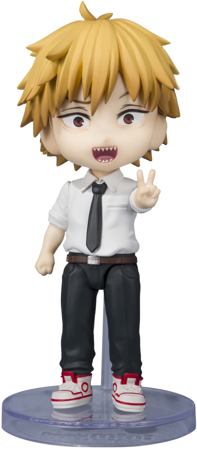 TAMASHII NATIONS Chainsaw Man Denji Figuarts Mini Action Figure - 3.5-in Tall, Official Bandai Spirits