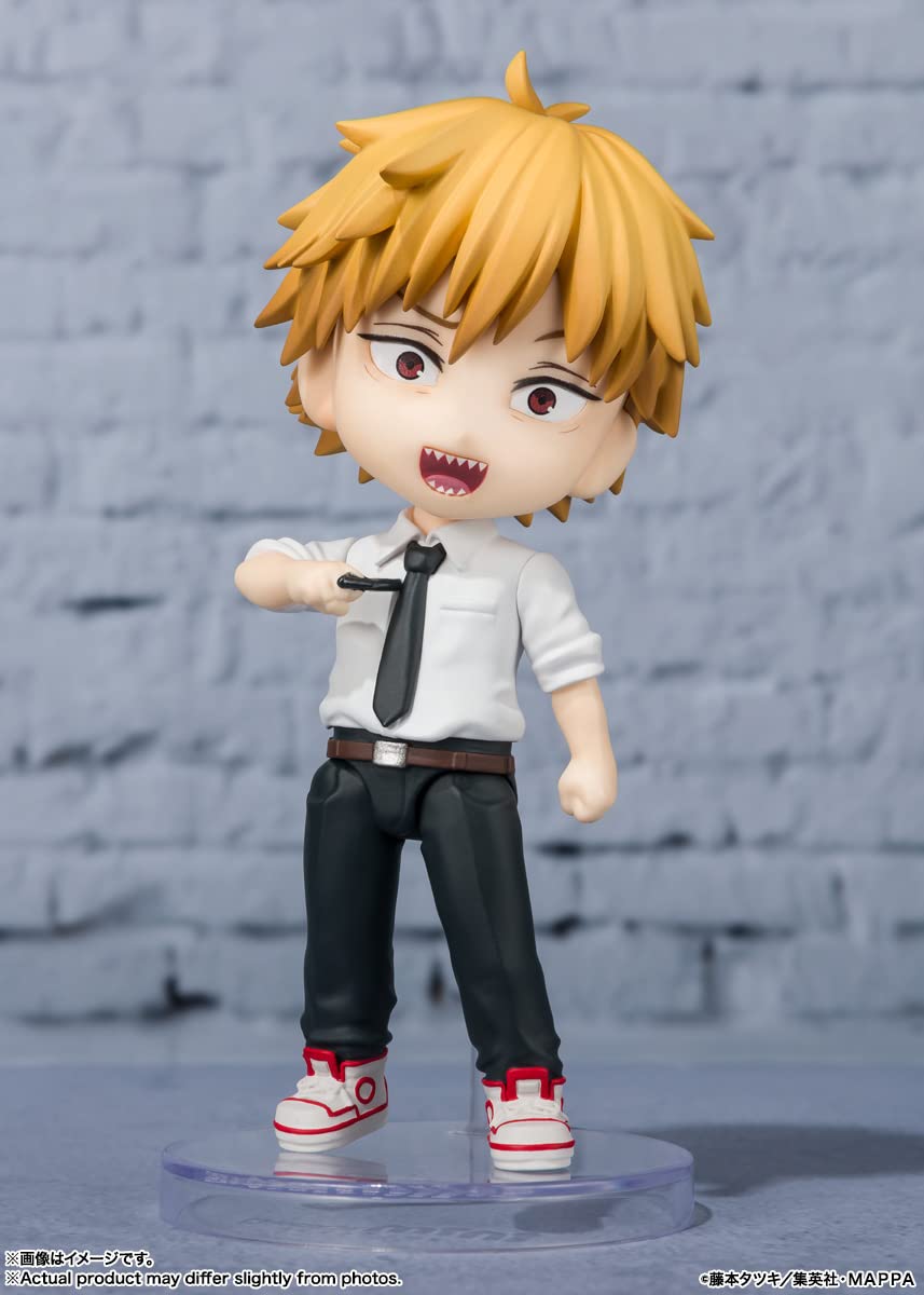 TAMASHII NATIONS Chainsaw Man Denji Figuarts Mini Action Figure - 3.5-in Tall, Official Bandai Spirits