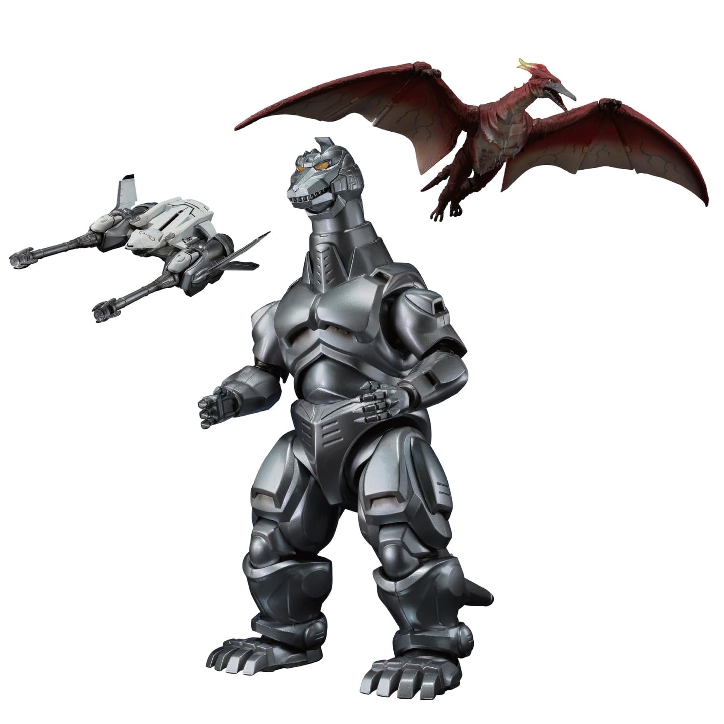 Tamashii Nations Godzilla vs Mechagodzilla: Mechagodzilla, Garuda & Fire Rodan – S.H.MonsterArts Figure Set