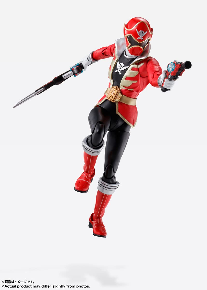 Tamashii Nations S.H. Figuarts Gokai Red – Pirate Sentai Gokaiger, 5.7in Figure