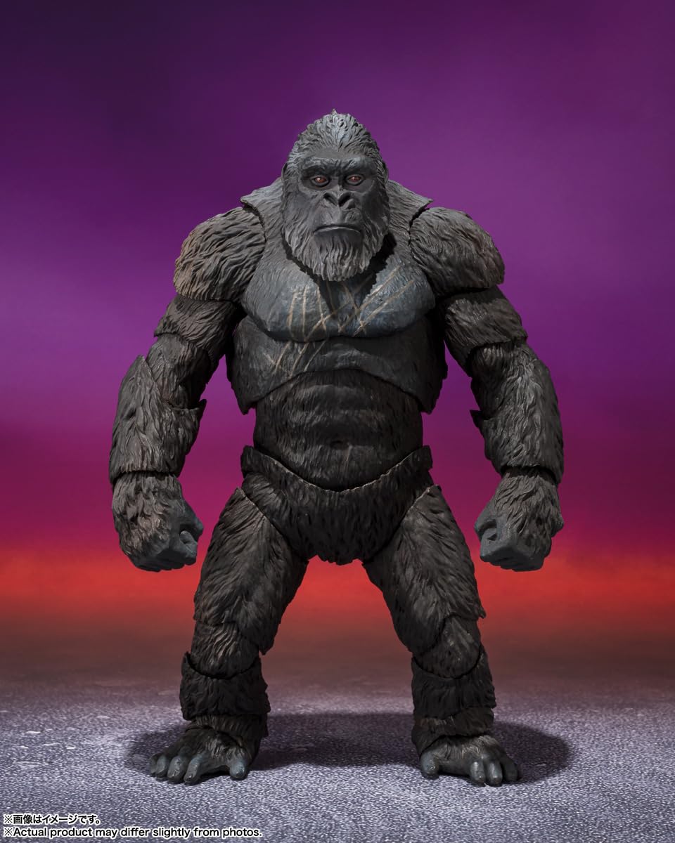 TAMASHII NATIONS Kong S.H.MonsterArts Figure — Godzilla x Kong: The New Empire (Officially Licensed)