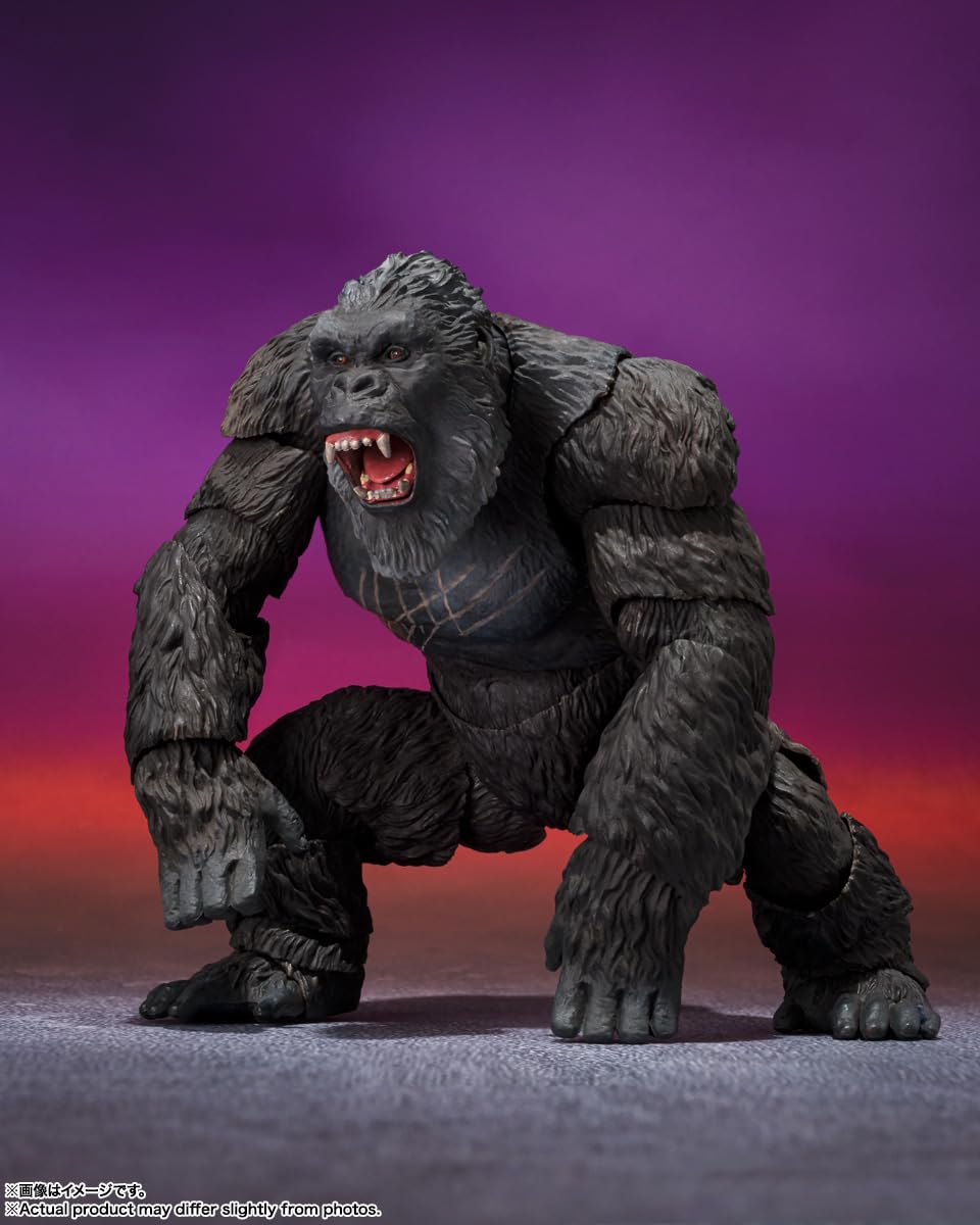 TAMASHII NATIONS Kong S.H.MonsterArts Figure — Godzilla x Kong: The New Empire (Officially Licensed)