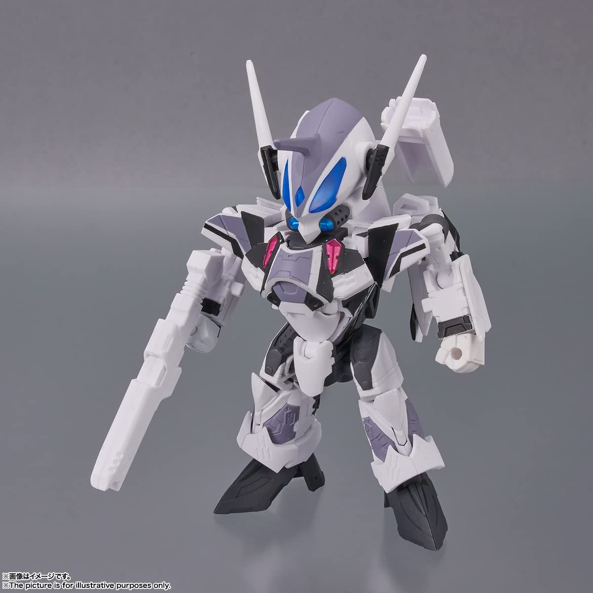 TAMASHII NATIONS Macross Delta VF-31F Siegfried (Messer Use) with Kaname Buccaneer – Tiny Session Figure