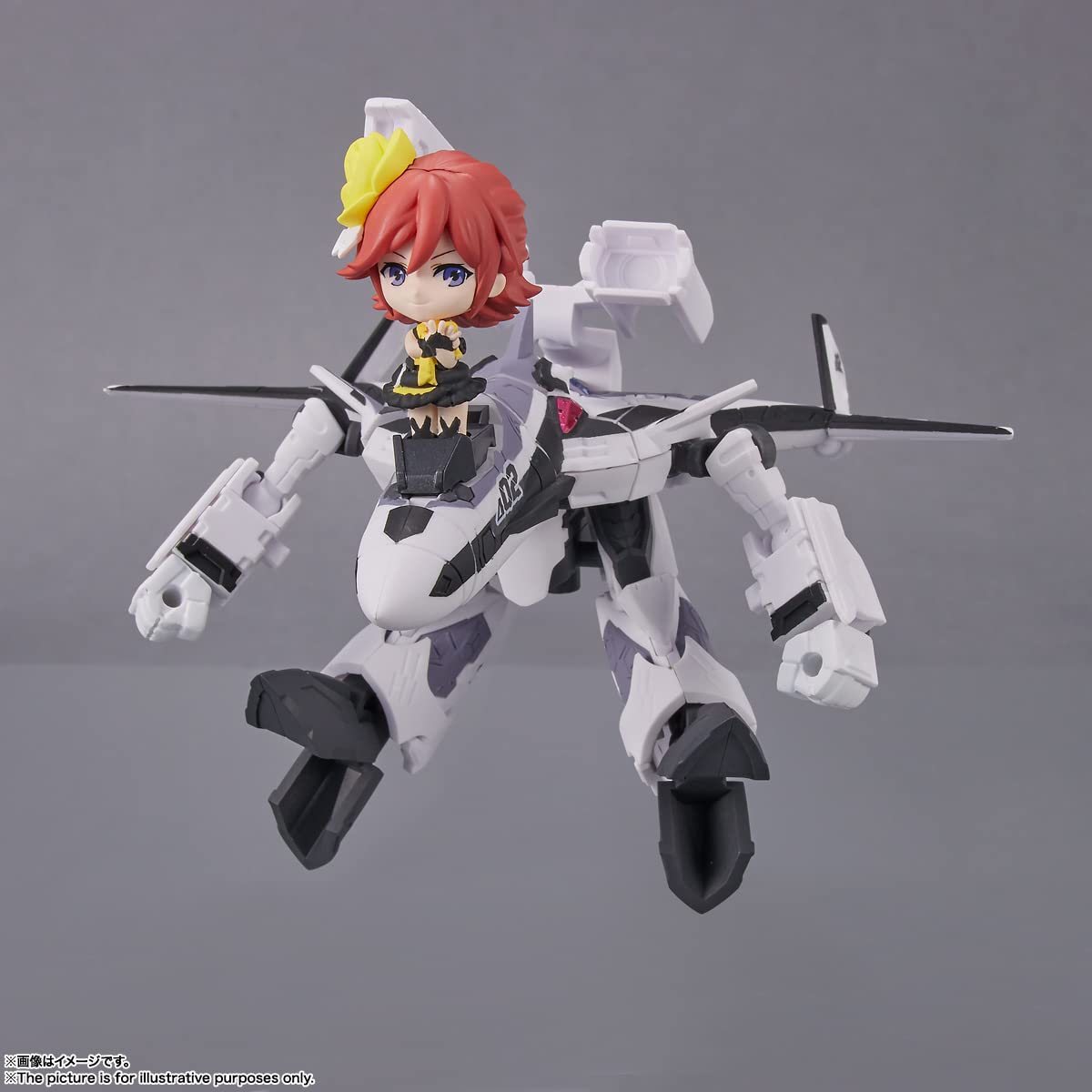 TAMASHII NATIONS Macross Delta VF-31F Siegfried (Messer Use) with Kaname Buccaneer – Tiny Session Figure