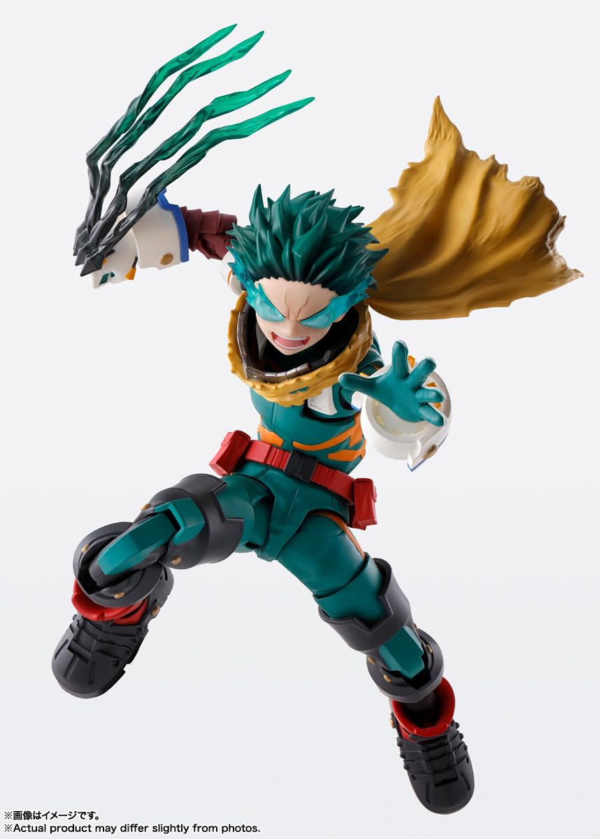 TAMASHII NATIONS My Hero Academia Izuku Midoriya S.H.Figuarts Action Figure | Official Licensed Collectible