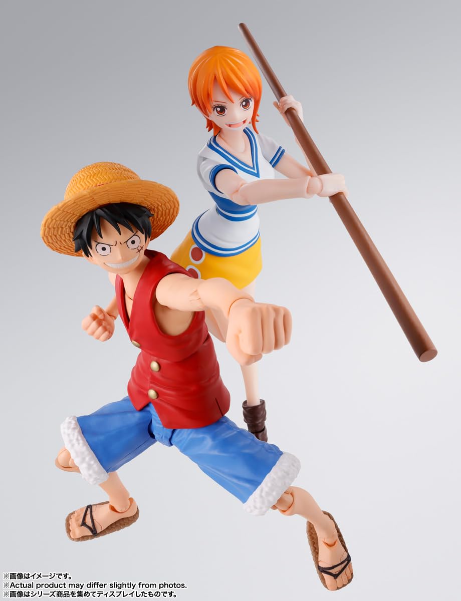 TAMASHII NATIONS Monkey D. Luffy Romance Dawn S.H.Figuarts Action Figure | One Piece Collectible