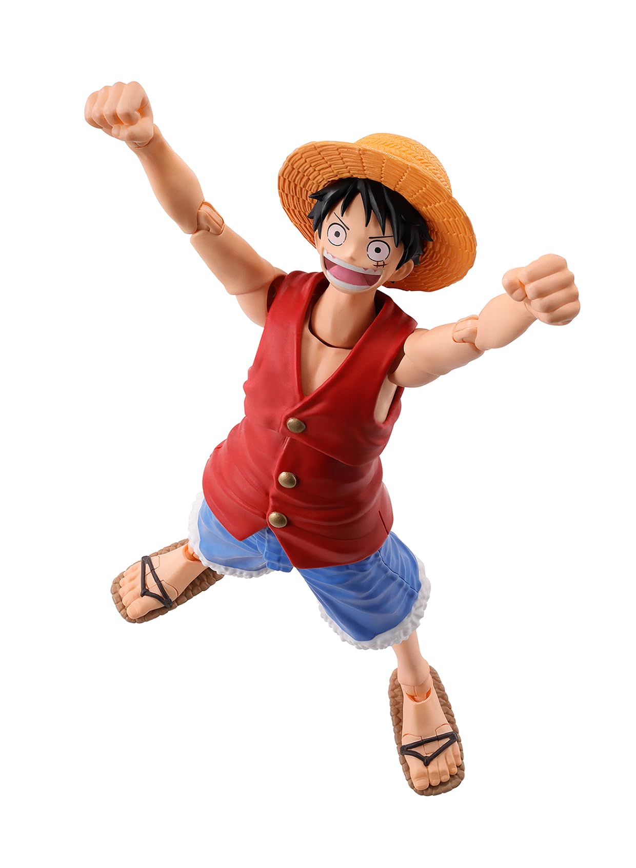 TAMASHII NATIONS Monkey D. Luffy Romance Dawn S.H.Figuarts Action Figure | One Piece Collectible