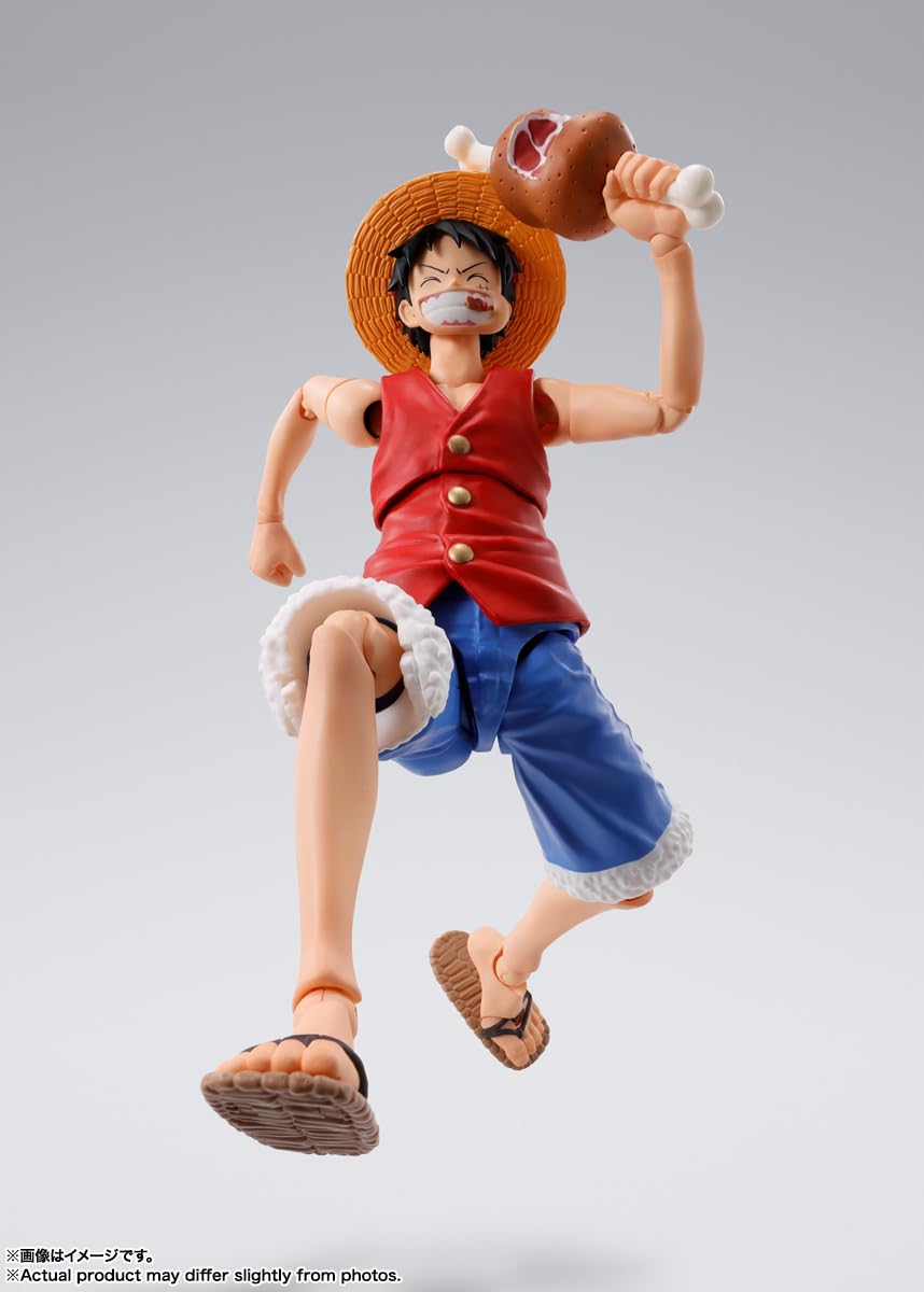 TAMASHII NATIONS Monkey D. Luffy Romance Dawn S.H.Figuarts Action Figure | One Piece Collectible