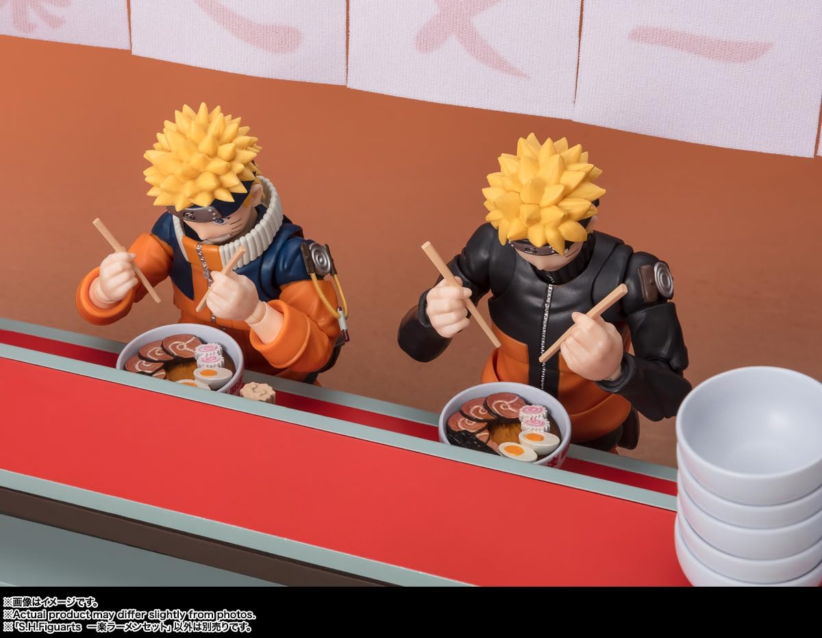 Tamashii Nations Naruto Ichiraku Ramen Set | S.H.Figuarts Action Figure Display