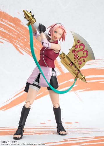 TAMASHII NATIONS Naruto Sakura Haruno Narutop99 Edition S.H.Figuarts Action Figure – Officially Licensed
