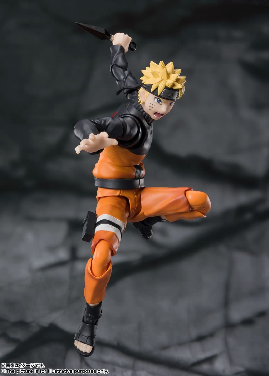 TAMASHII NATIONS Naruto Shippuden Naruto Uzumaki S.H.Figuarts Action Figure | Official Licensed