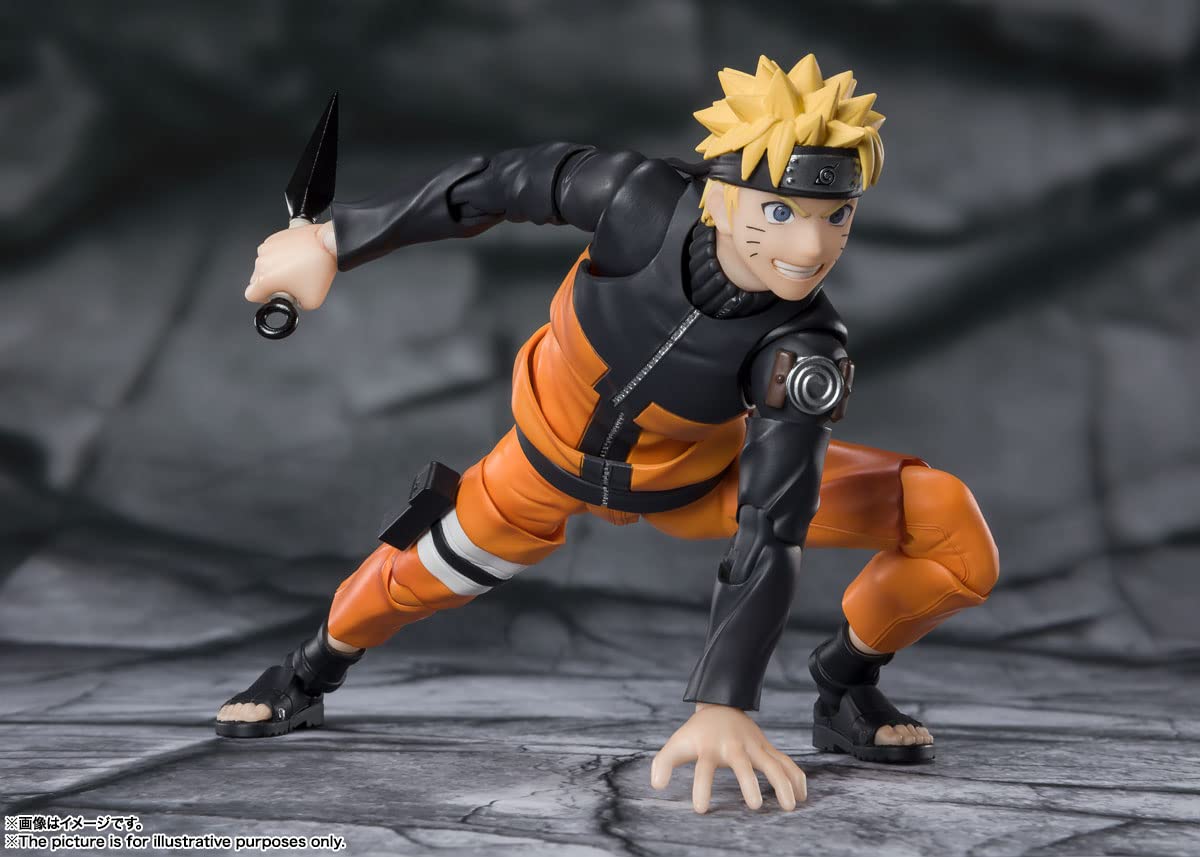 TAMASHII NATIONS Naruto Shippuden Naruto Uzumaki S.H.Figuarts Action Figure | Official Licensed