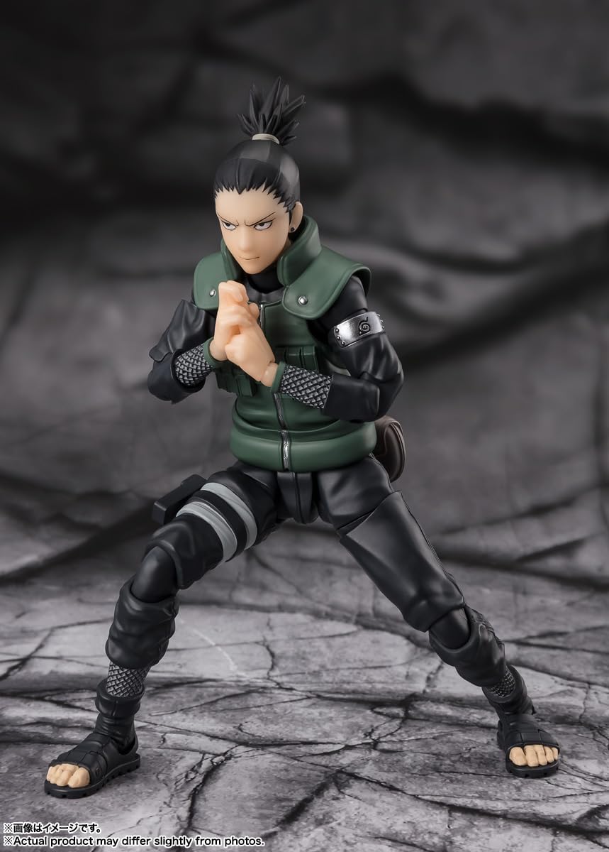 TAMASHII NATIONS Naruto Shippuden Shikamaru Nara - Brilliant Strategist - S.H.Figuarts Action Figure