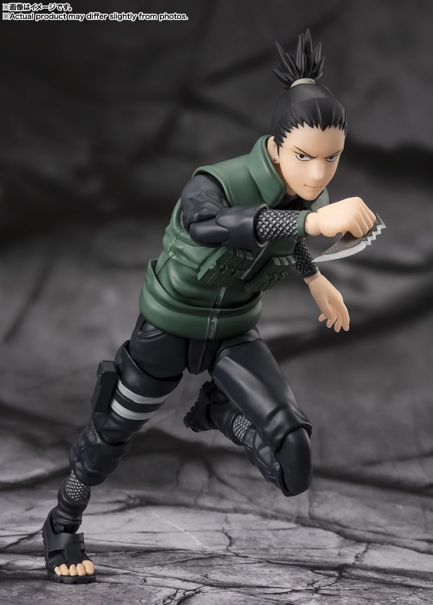 TAMASHII NATIONS Naruto Shippuden Shikamaru Nara - Brilliant Strategist - S.H.Figuarts Action Figure