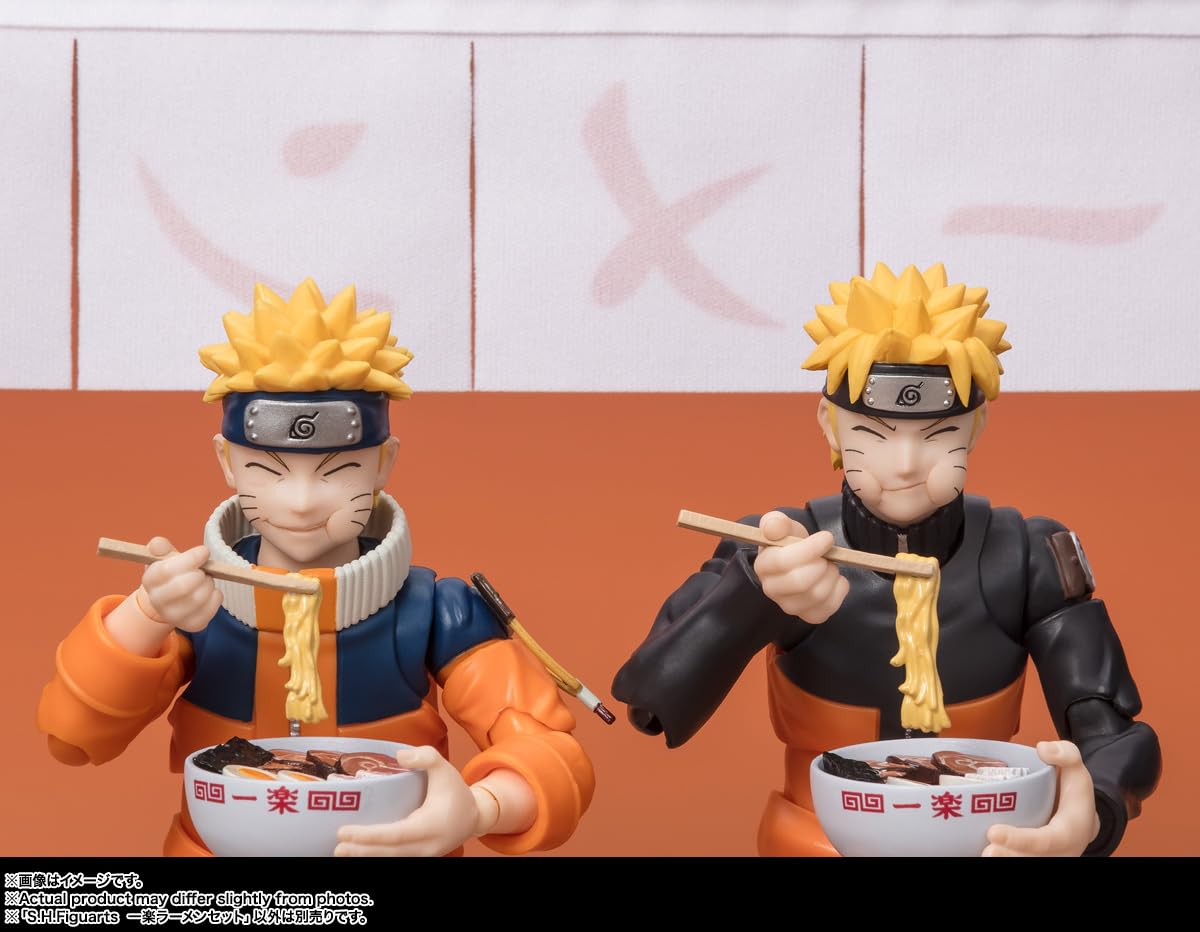 Tamashii Nations Naruto Ichiraku Ramen Set | S.H.Figuarts Action Figure Display