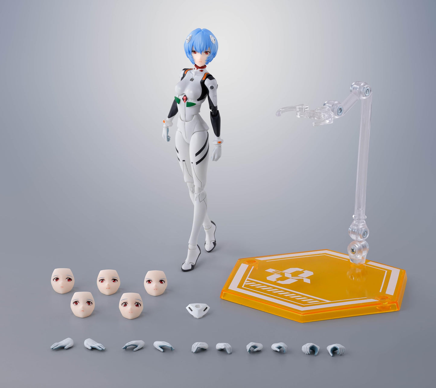 TAMASHII NATIONS Neon Genesis Evangelion Rei Ayanami S.H.Figuarts Action Figure | Official Licensed Collectible