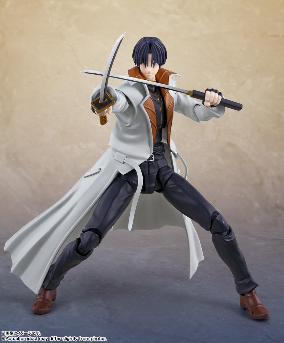 TAMASHII NATIONS – Rurouni Kenshin: Meiji Swordsman Romantic Story Aoshi Shinomori S.H.Figuarts Action Figure