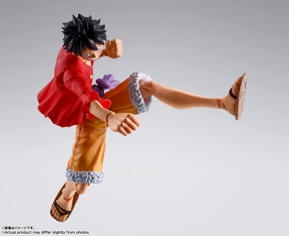 TAMASHII NATIONS Monkey D. Luffy S.H.Figuarts - The Raid on Onigashima | One Piece Official Figure