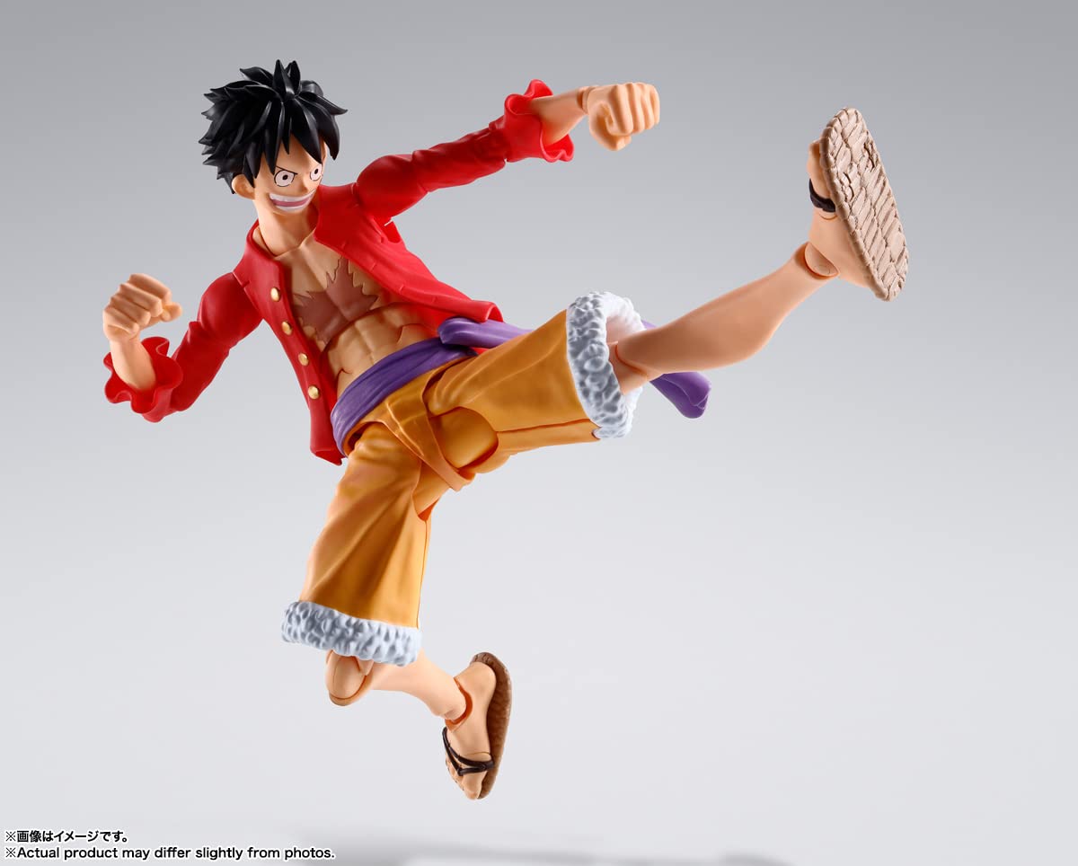 TAMASHII NATIONS Monkey D. Luffy S.H.Figuarts - The Raid on Onigashima | One Piece Official Figure