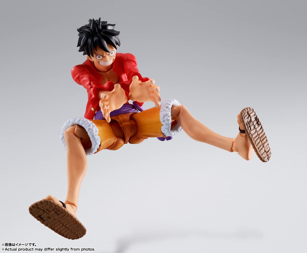TAMASHII NATIONS Monkey D. Luffy S.H.Figuarts - The Raid on Onigashima | One Piece Official Figure
