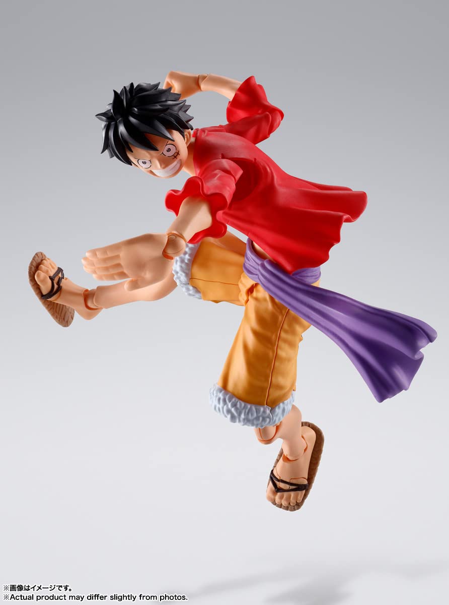 TAMASHII NATIONS Monkey D. Luffy S.H.Figuarts - The Raid on Onigashima | One Piece Official Figure