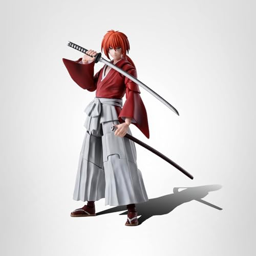 TAMASHII NATIONS - Kenshin Himura S.H.Figuarts Figure | Rurouni Kenshin: Meiji Swordsman Romantic Story