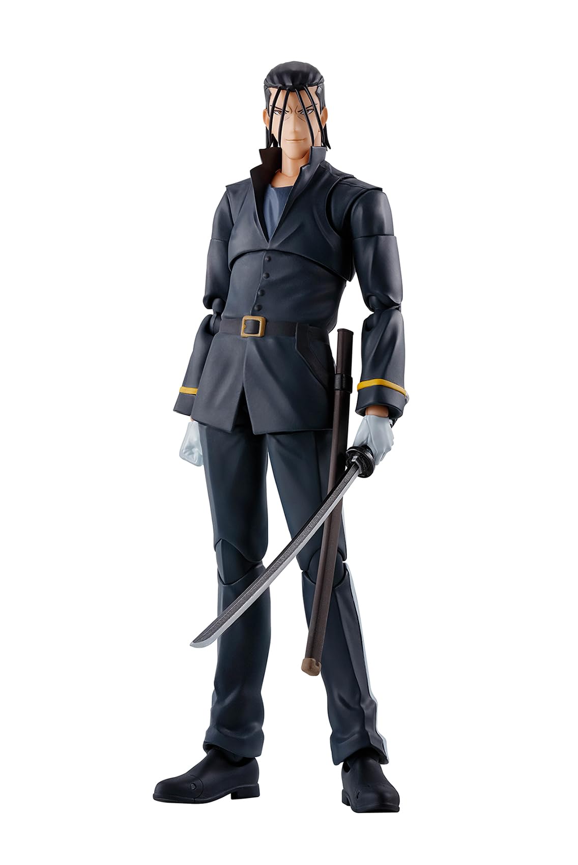 TAMASHII NATIONS S.H.Figuarts Hajime Saito Figure – Rurouni Kenshin Meiji Swordsman Romantic Story (Bandai Spirits)
