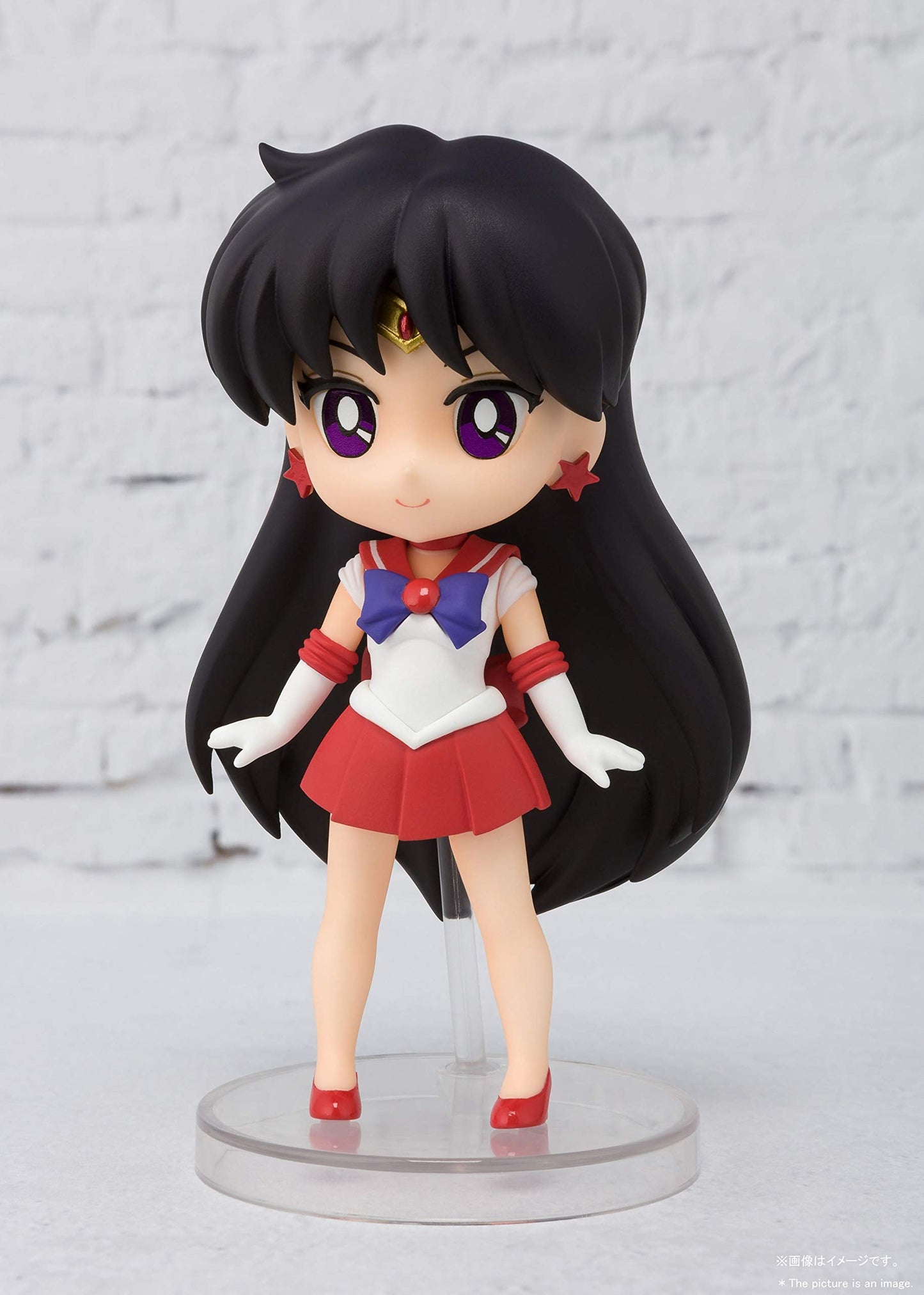 TAMASHII NATIONS Pretty Guardian Sailor Moon Sailor Mars Figuarts Mini Action Figure 3.5 Inch