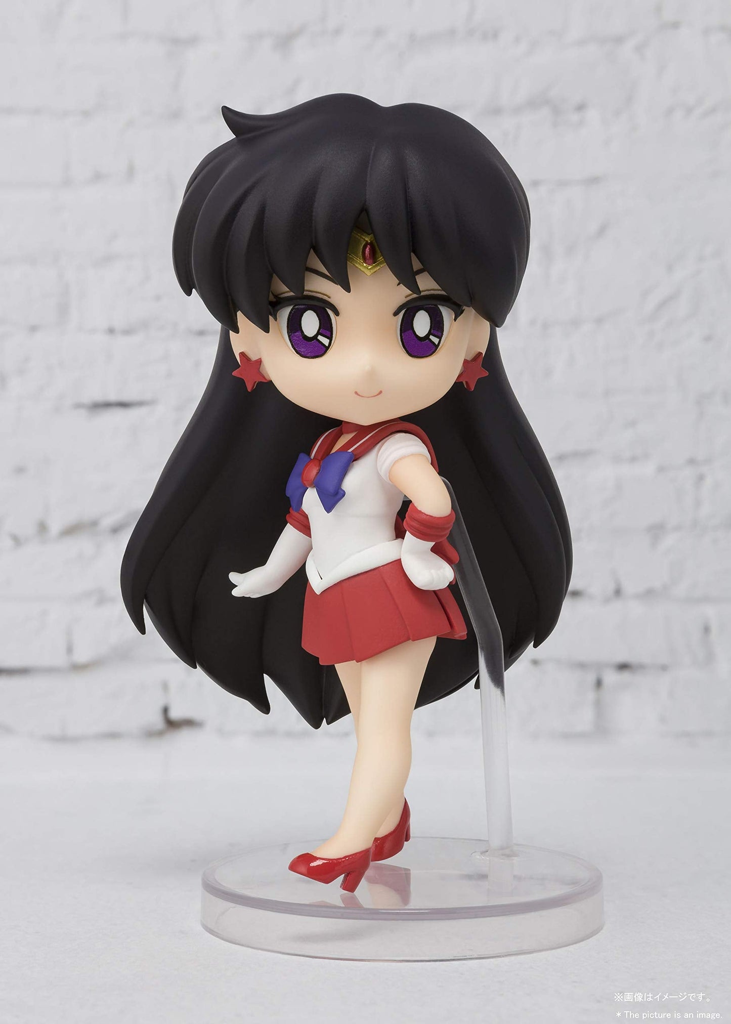 TAMASHII NATIONS Pretty Guardian Sailor Moon Sailor Mars Figuarts Mini Action Figure 3.5 Inch