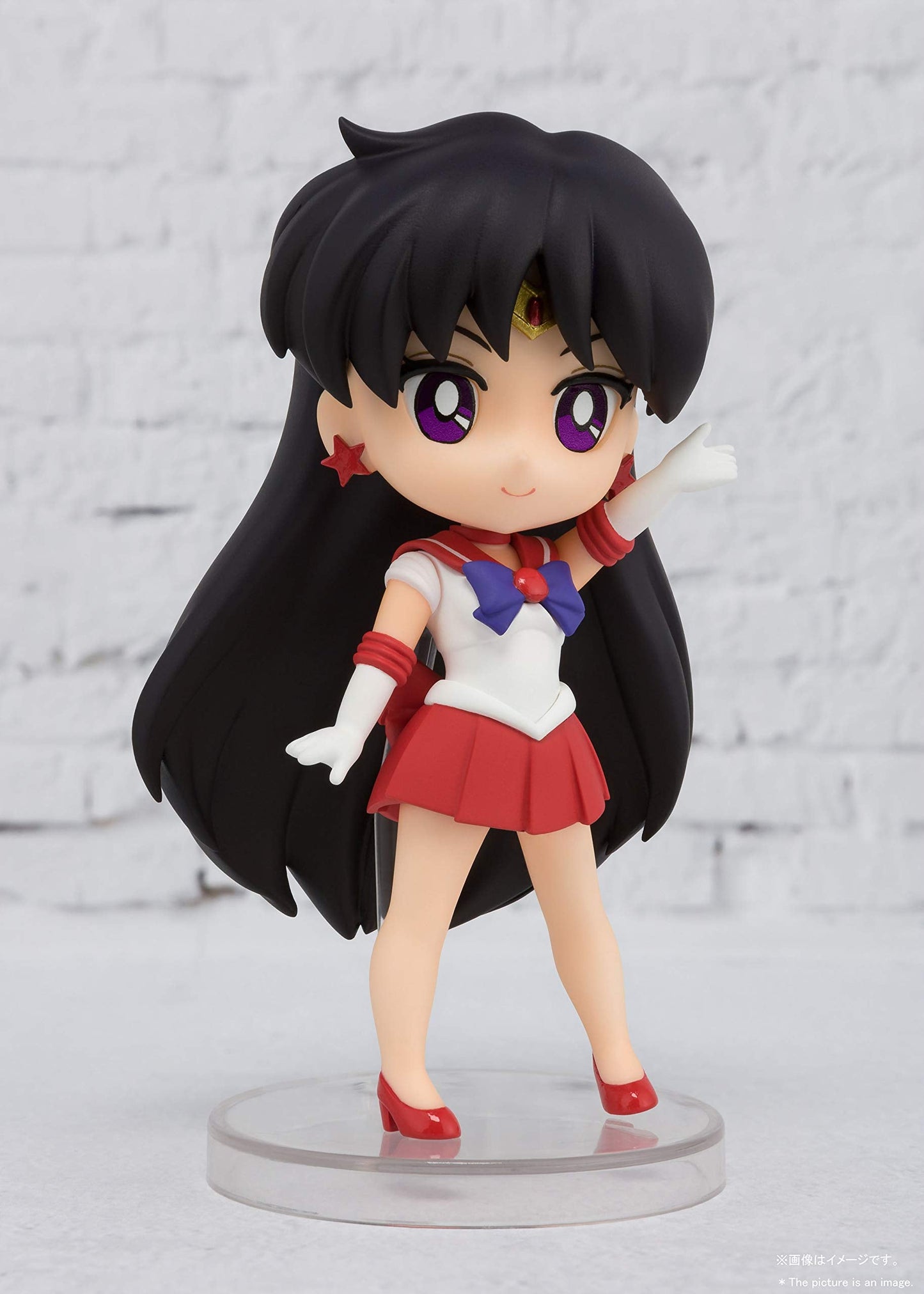 TAMASHII NATIONS Pretty Guardian Sailor Moon Sailor Mars Figuarts Mini Action Figure 3.5 Inch