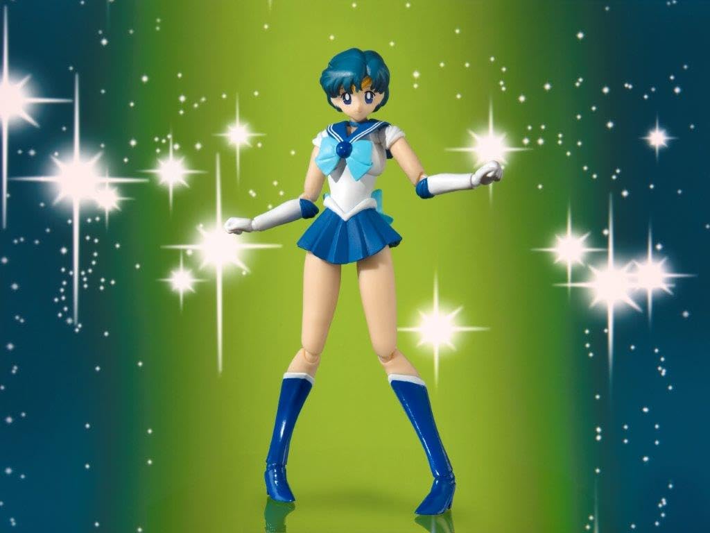 Tamashii Nations Pretty Guardian Sailor Moon Sailor Mercury Animation Color Edition S.H.Figuarts Figure