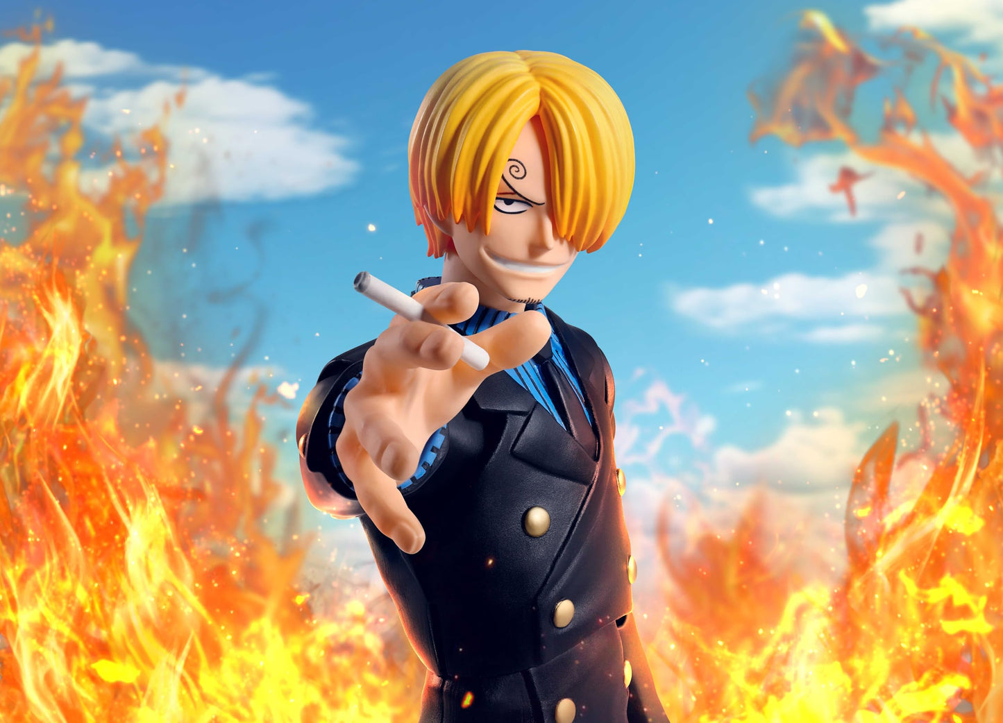 TAMASHII NATIONS - One Piece Sanji Romance Dawn S.H.Figuarts Action Figure