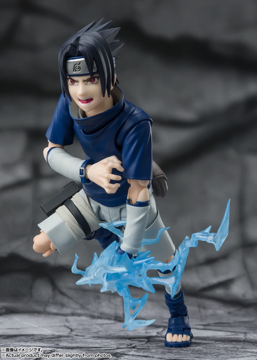 TAMASHII NATIONS Naruto Shippuden Sasuke Uchiha - S.H.Figuarts Action Figure | Bandai Spirits