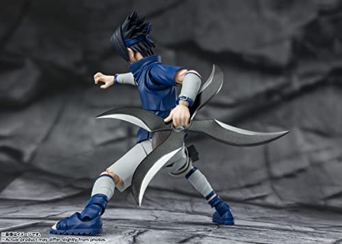 TAMASHII NATIONS Naruto Shippuden Sasuke Uchiha - S.H.Figuarts Action Figure | Bandai Spirits