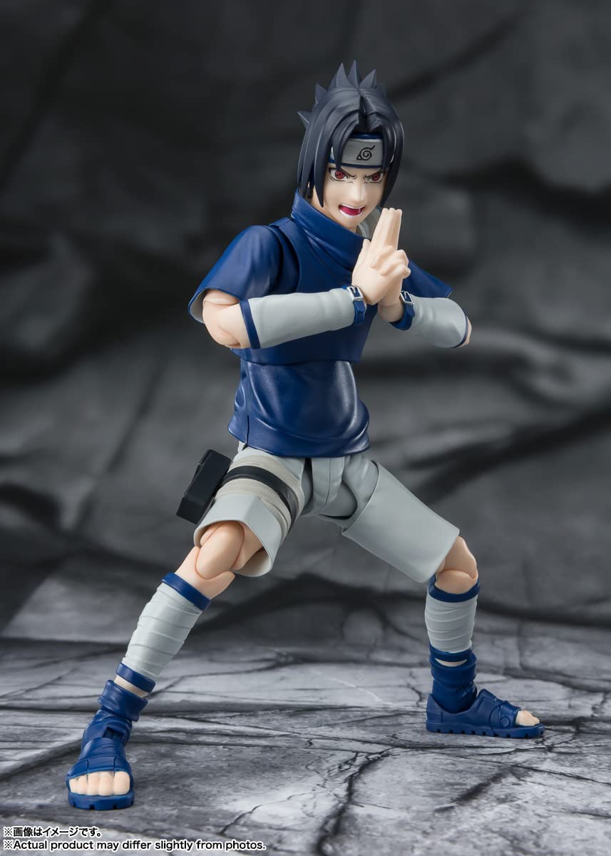 TAMASHII NATIONS Naruto Shippuden Sasuke Uchiha - S.H.Figuarts Action Figure | Bandai Spirits