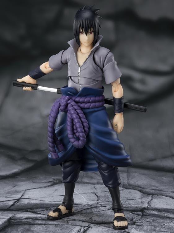 TAMASHII NATIONS Naruto Shippuden Sasuke Uchiha S.H.Figuarts Action Figure – He Who Bears All Hatred