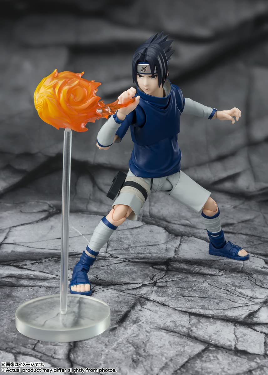 TAMASHII NATIONS Naruto Shippuden Sasuke Uchiha - S.H.Figuarts Action Figure | Bandai Spirits