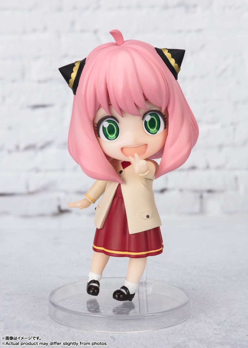 TAMASHII NATIONS Spy x Family Anya Forger Odekeke Outfit Figuarts Mini Figure – 3.1-inch Tall