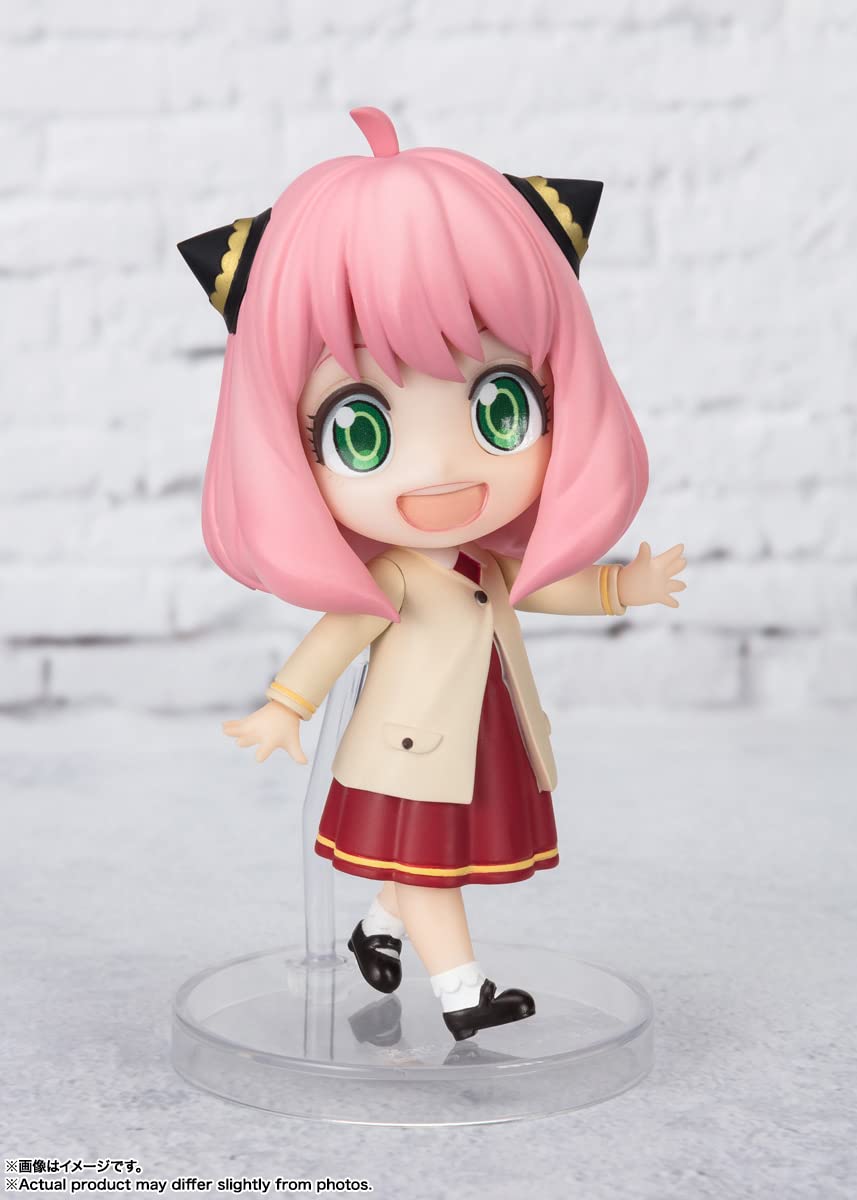 TAMASHII NATIONS Spy x Family Anya Forger Odekeke Outfit Figuarts Mini Figure – 3.1-inch Tall