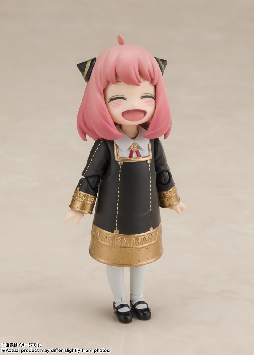 TAMASHII NATIONS Spy x Family Anya Forger Uniform Ver. S.H.Figuarts Figure – 3.1-Inch