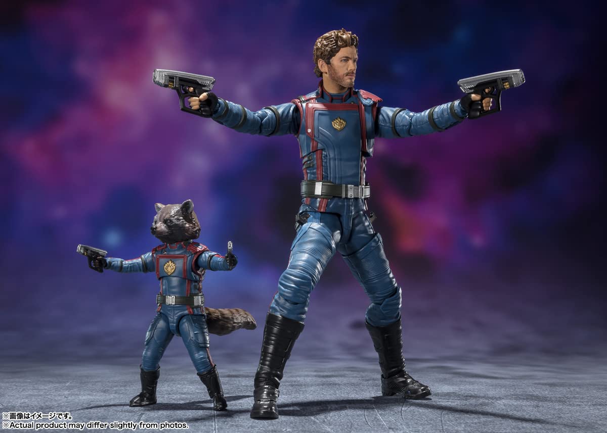 Tamashii Nations Guardians of the Galaxy Vol. 3 Star-Lord & Rocket Raccoon S.H.Figuarts Action Figure