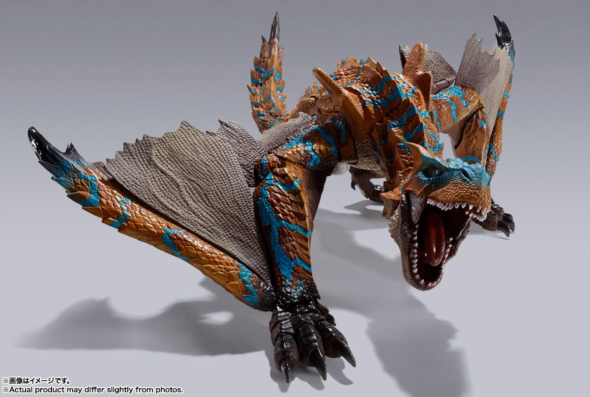 Tamashii Nations Tigrex S.H.MonsterArts Figure – Dynamic Poseability & Wing Swap