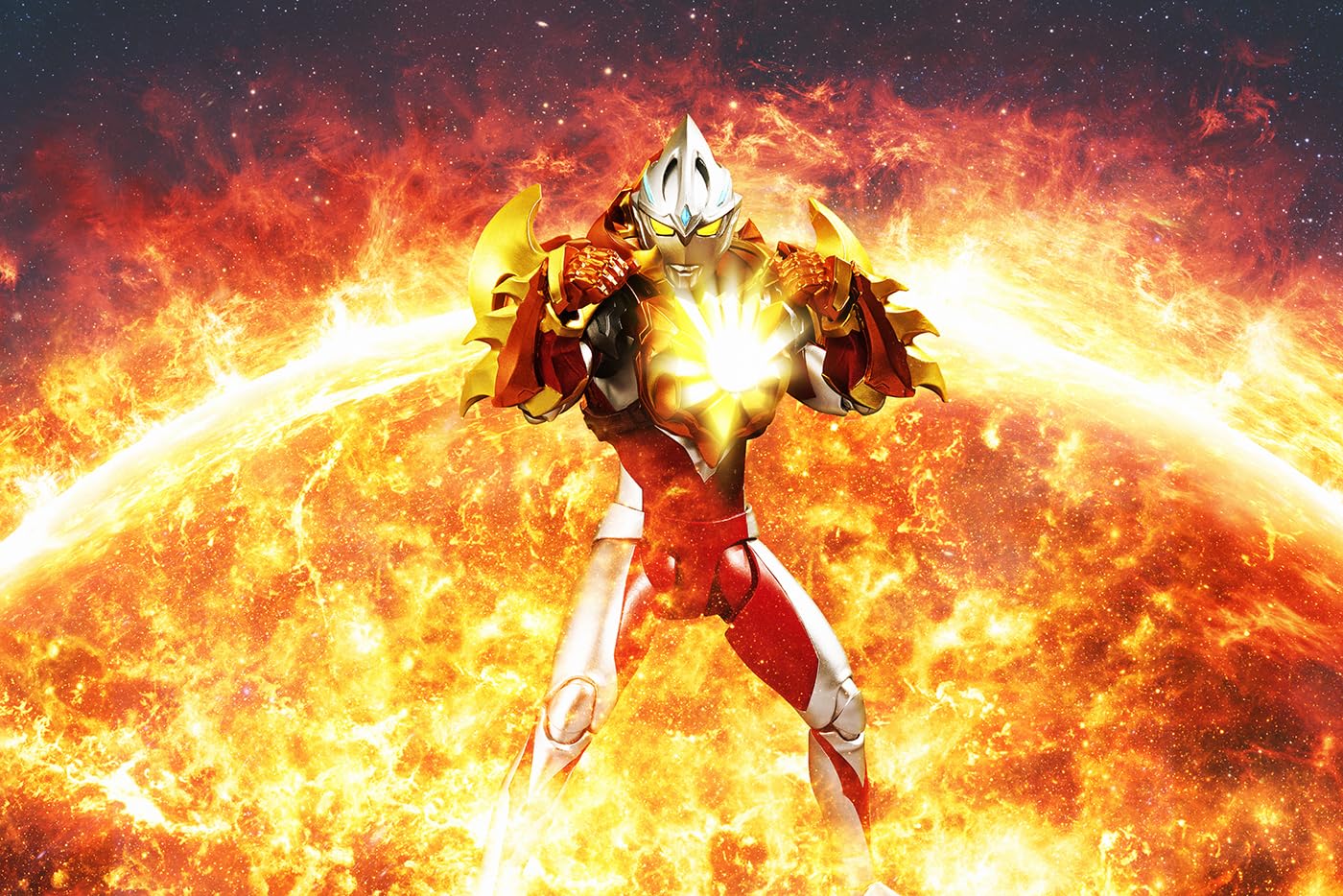 TAMASHII NATIONS Ultraman Arc Solis Armor S.H.Figuarts Figure | Official Bandai Spirits