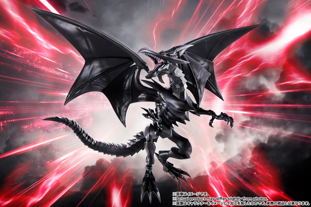 TAMASHII NATIONS Yu-Gi-Oh! Red-Eyes-Black Dragon S.H.MonsterArts Action Figure | Official Bandai Spirits