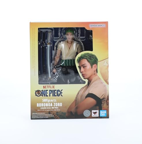 TAMASHII NATIONS One Piece Roronoa Zoro S.H.Figuarts Action Figure – Official Licensed