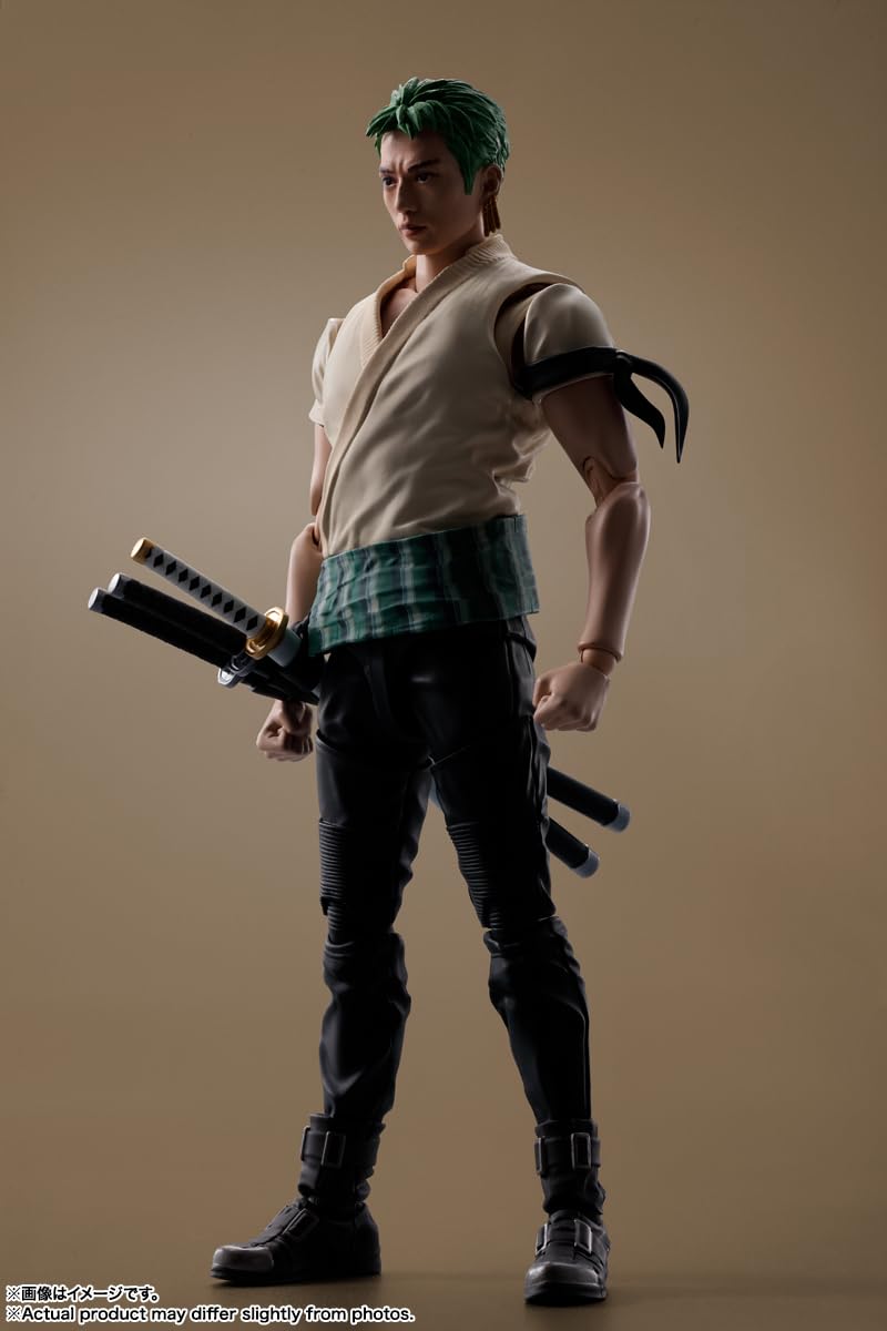 TAMASHII NATIONS One Piece Roronoa Zoro S.H.Figuarts Action Figure – Official Licensed