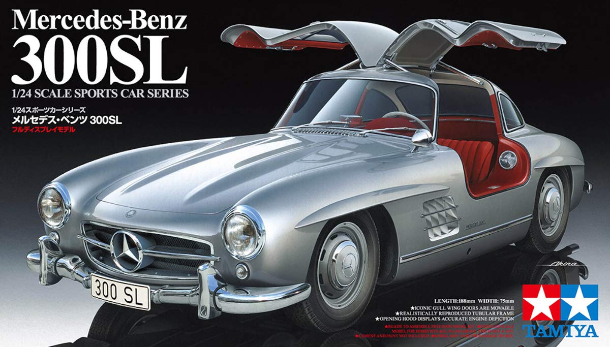 TAMIYA 1/24 Mercedes-Benz 300SL Sports Car TAM24338 – Scale Model Kit