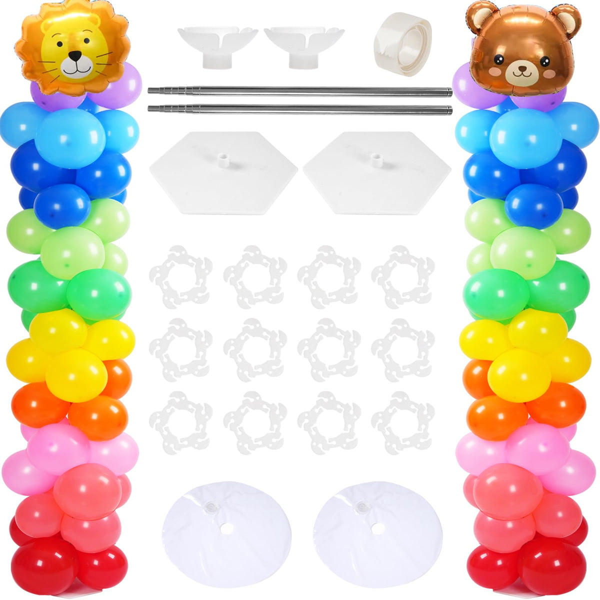 Tamodan Adjustable Balloon Column Kit – 78-Inch Telescopic Balloon Tower Stand